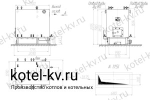 Чертеж котла 450 кВт с РПК